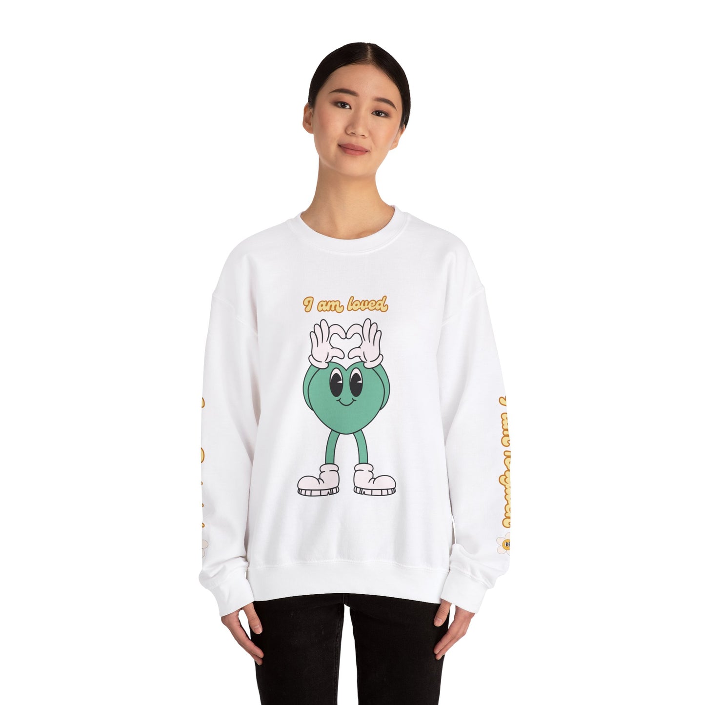 I am Loved, Unisex Heavy Blend™ Crewneck Sweatshirt