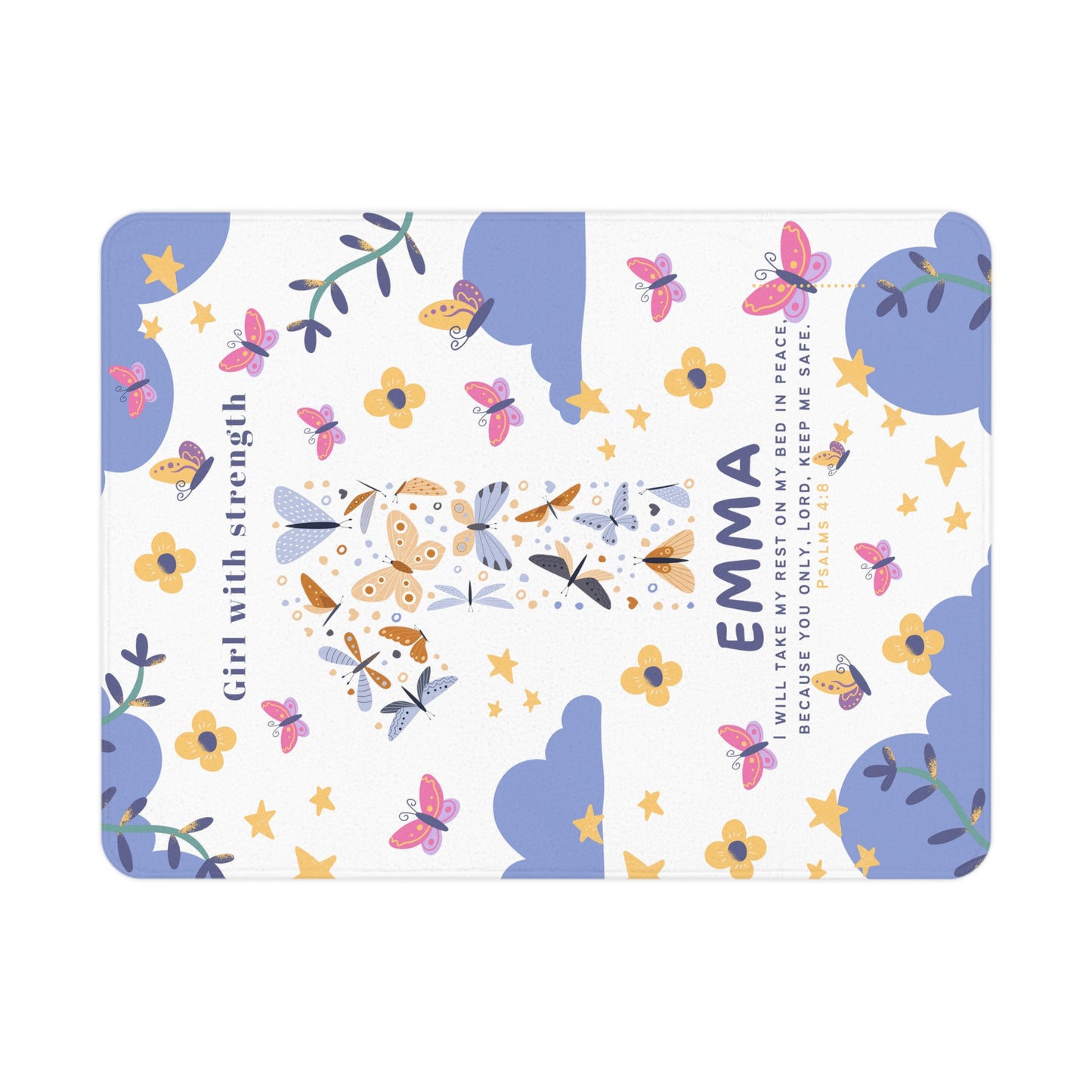 Personalize birthday blanket for toddlers