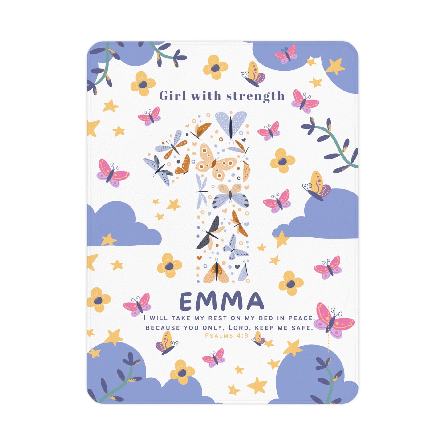 Personalize birthday blanket for toddlers