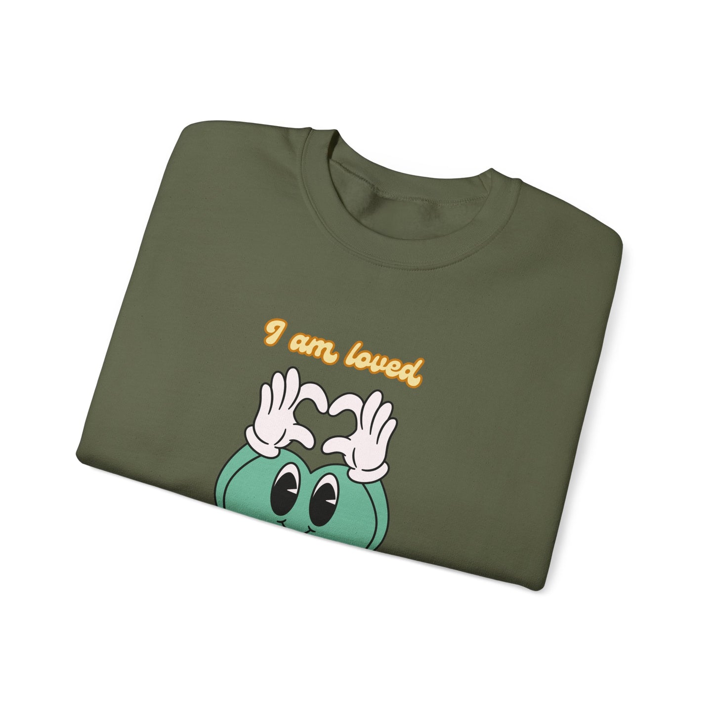 I am Loved, Unisex Heavy Blend™ Crewneck Sweatshirt