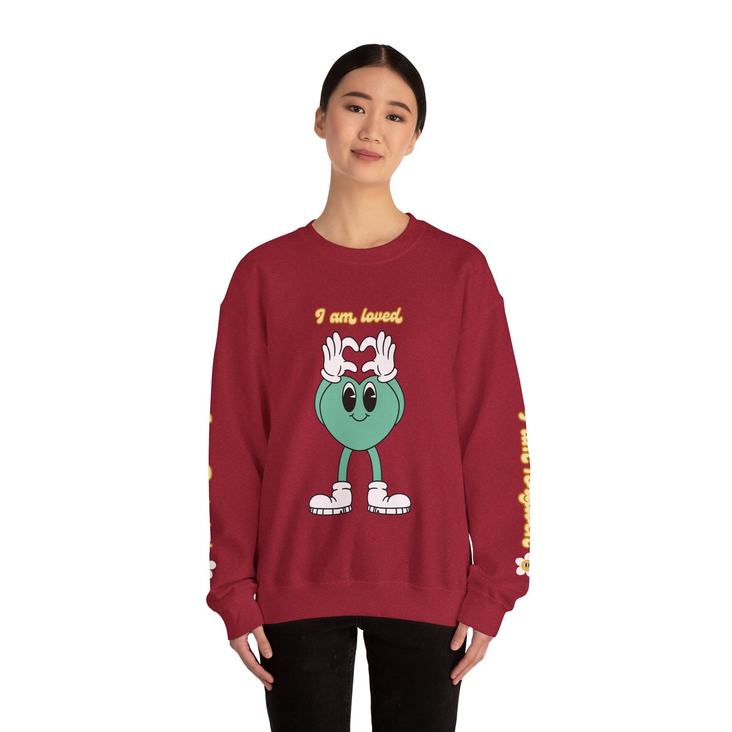 I am Loved, Unisex Heavy Blend™ Crewneck Sweatshirt