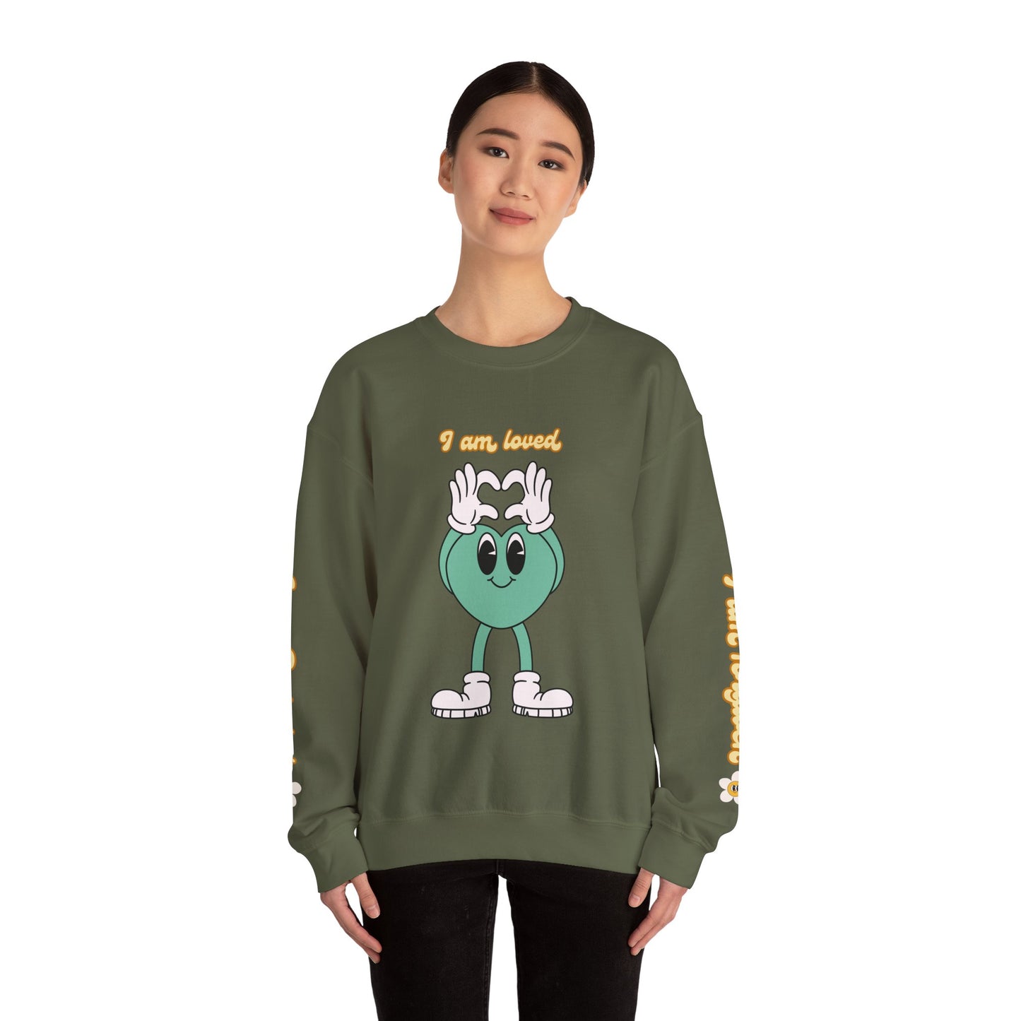 I am Loved, Unisex Heavy Blend™ Crewneck Sweatshirt