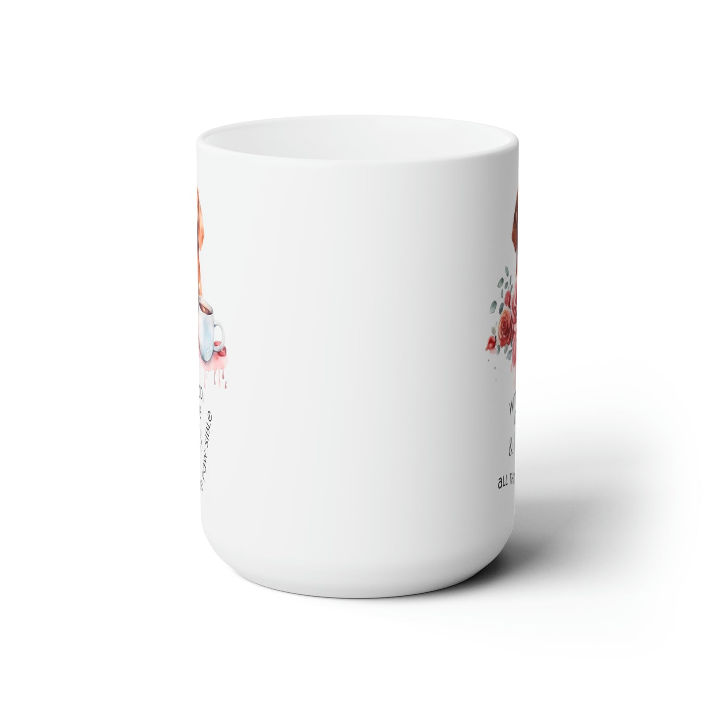 With God coffee and dogs mug