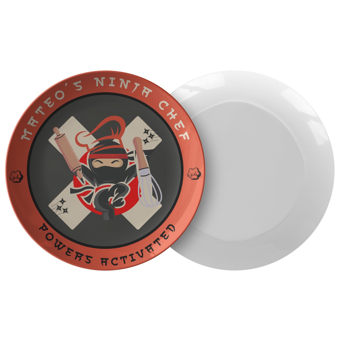 Mateos Personalized, Ninja Plate for kids