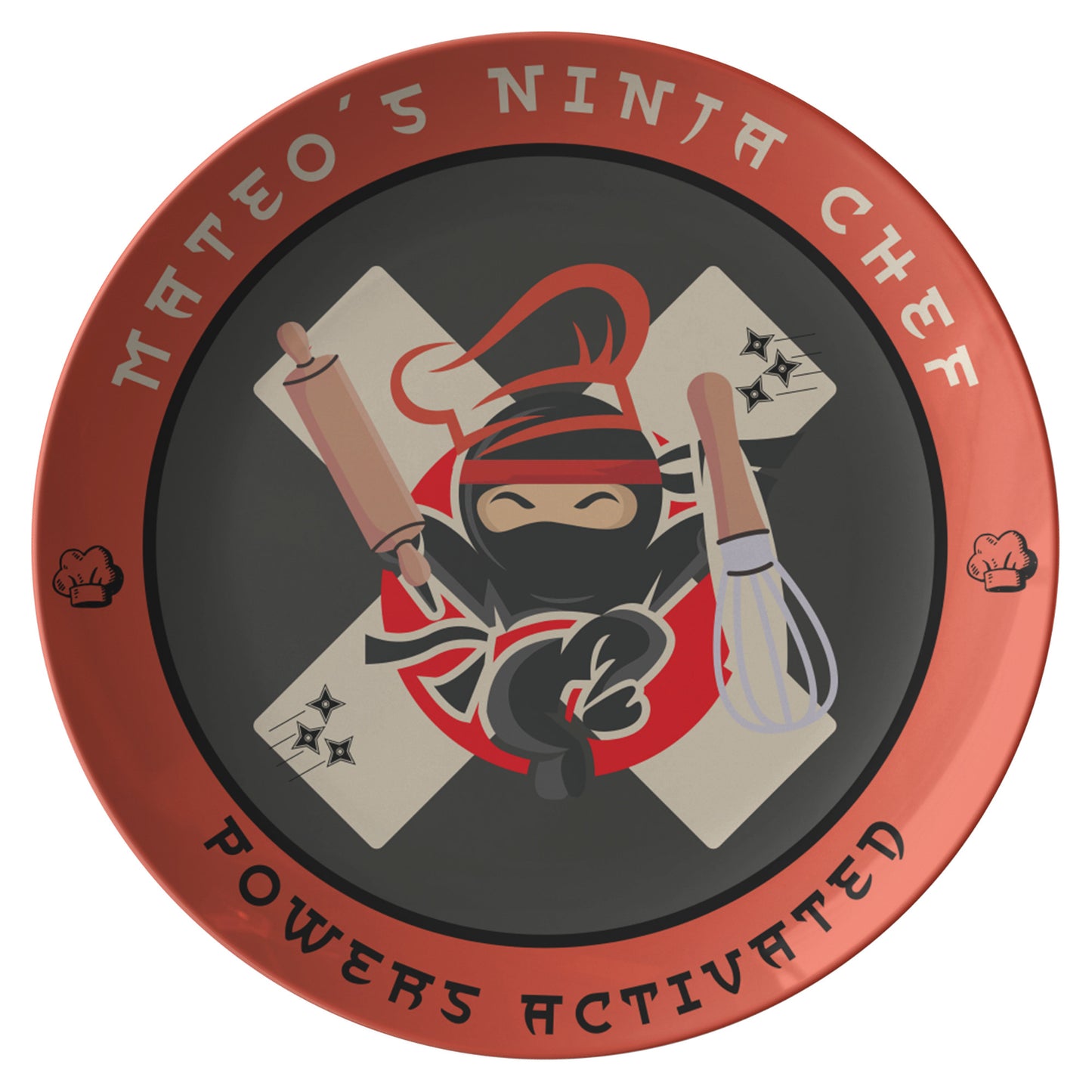 Mateos Personalized, Ninja Plate for kids