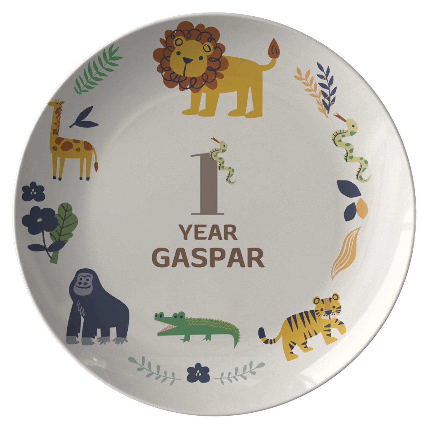 No One Personalized Birthday plate