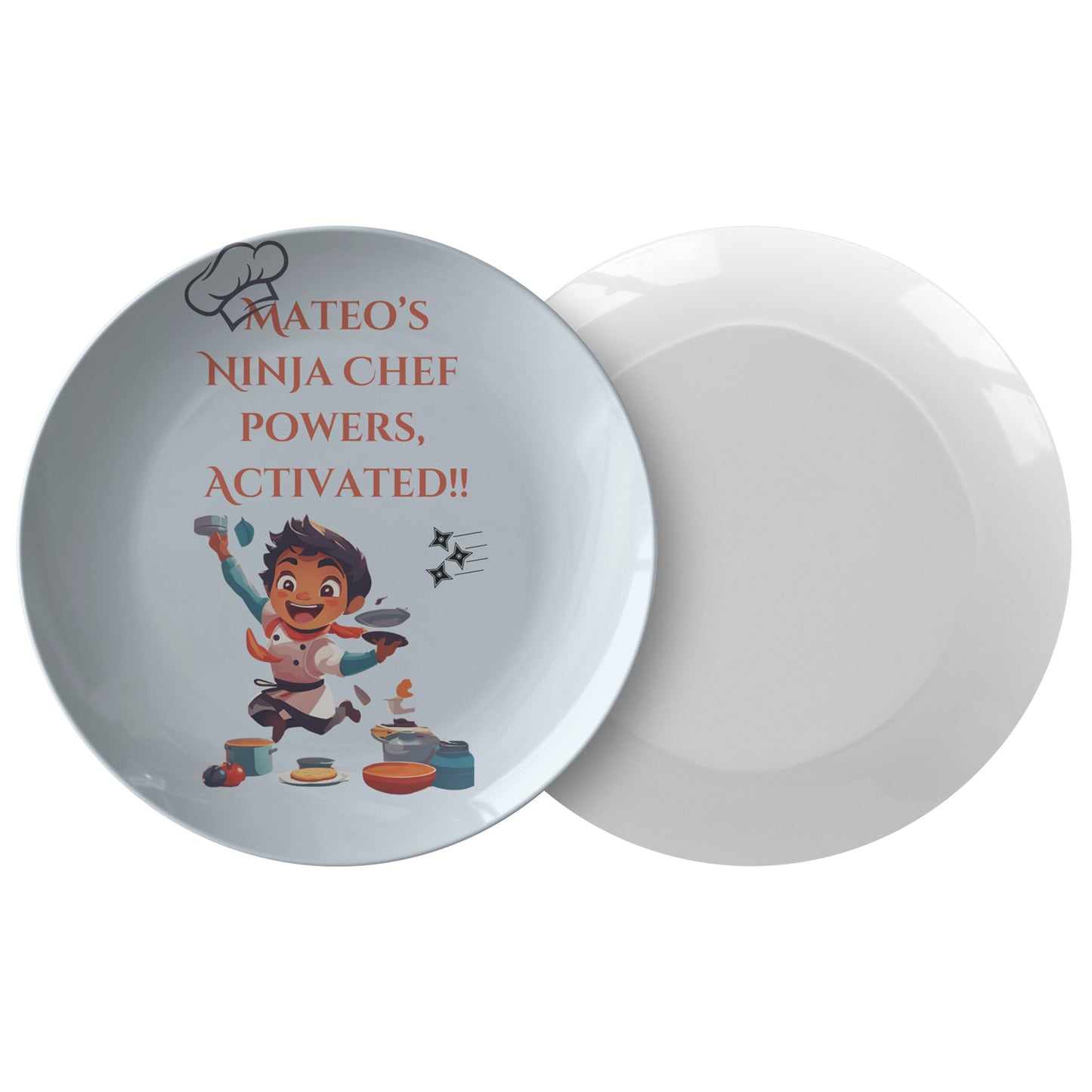 Personalizade Ninja plate for kids