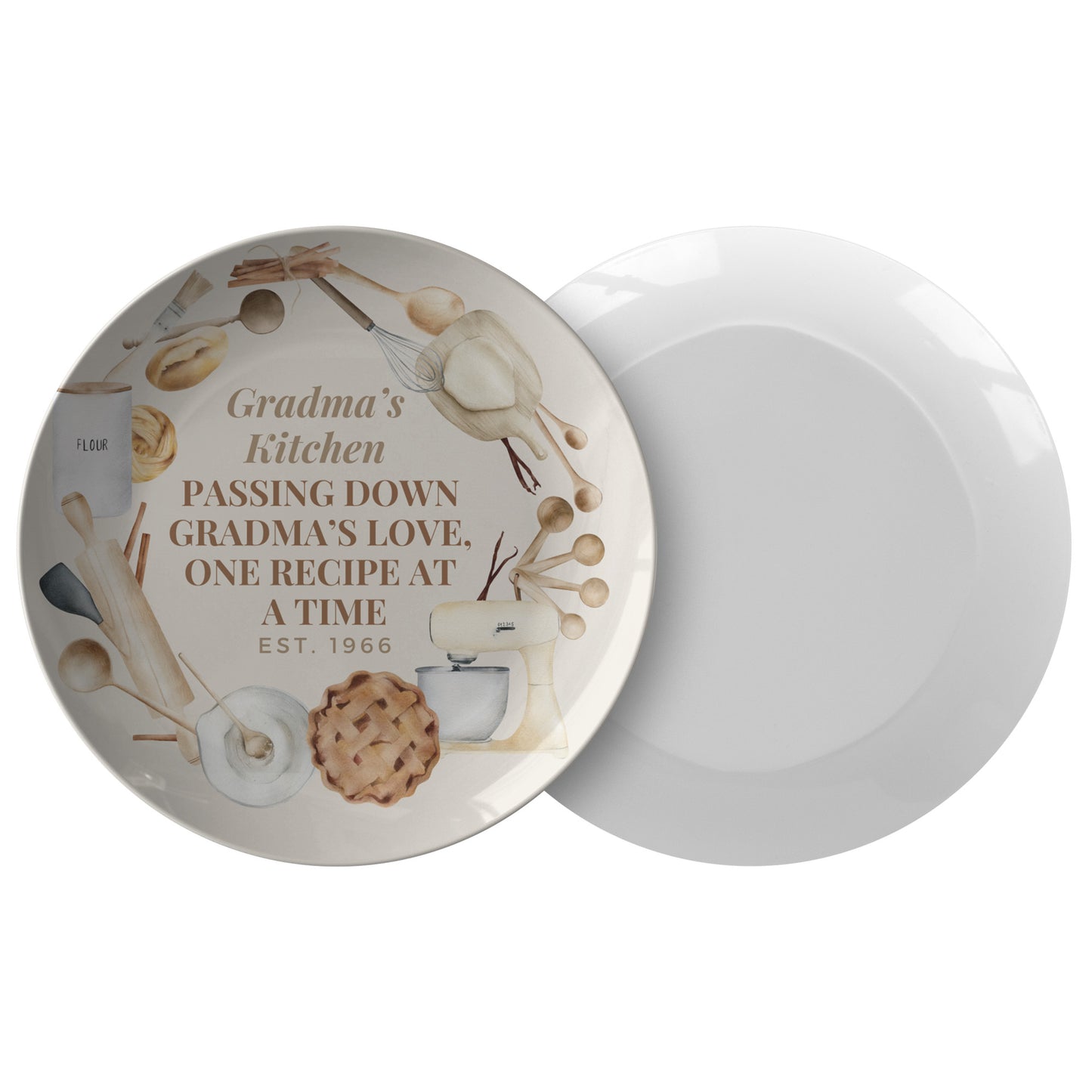 Personalize Gradma's Kitchen Plate