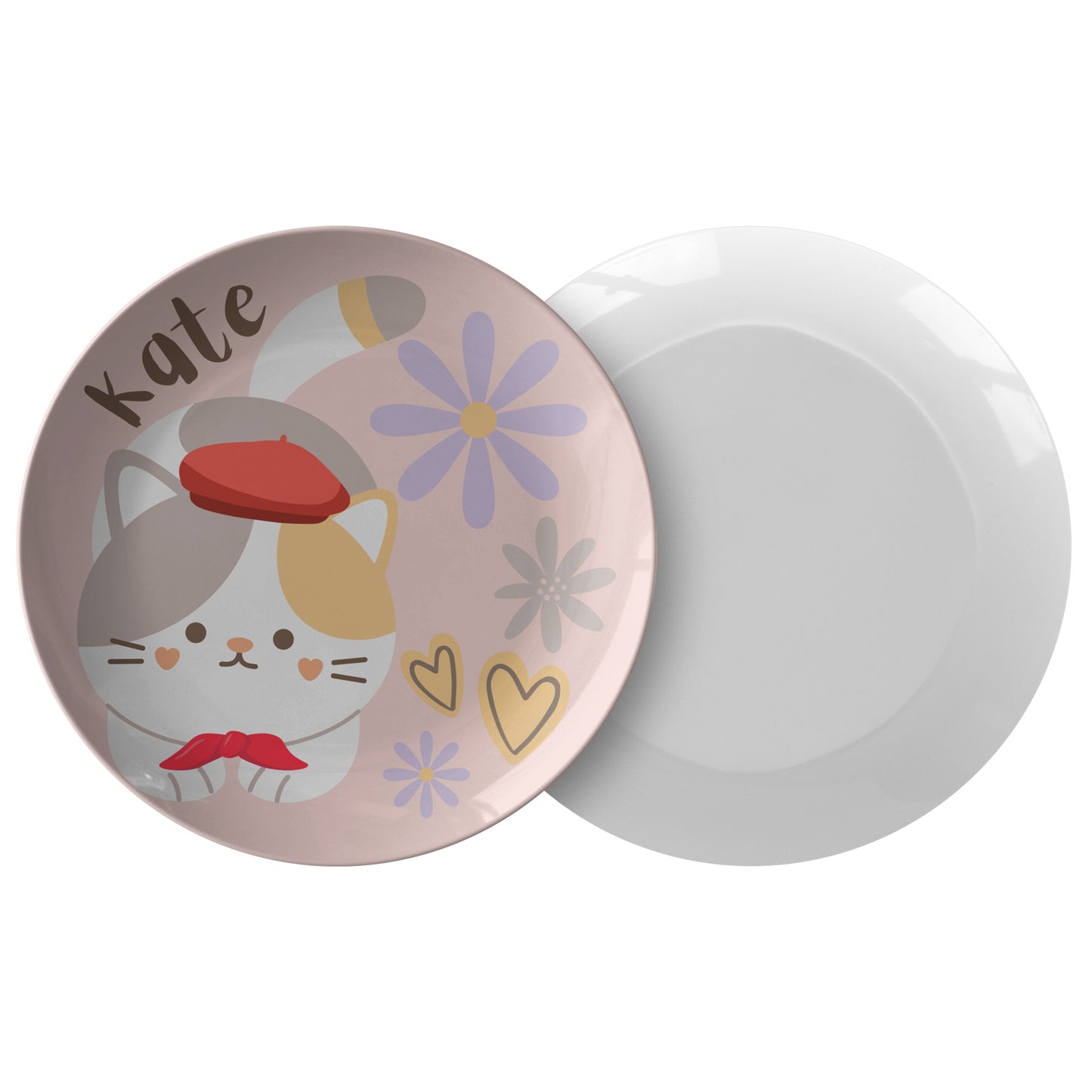 Personalized Kitty Plate for kids