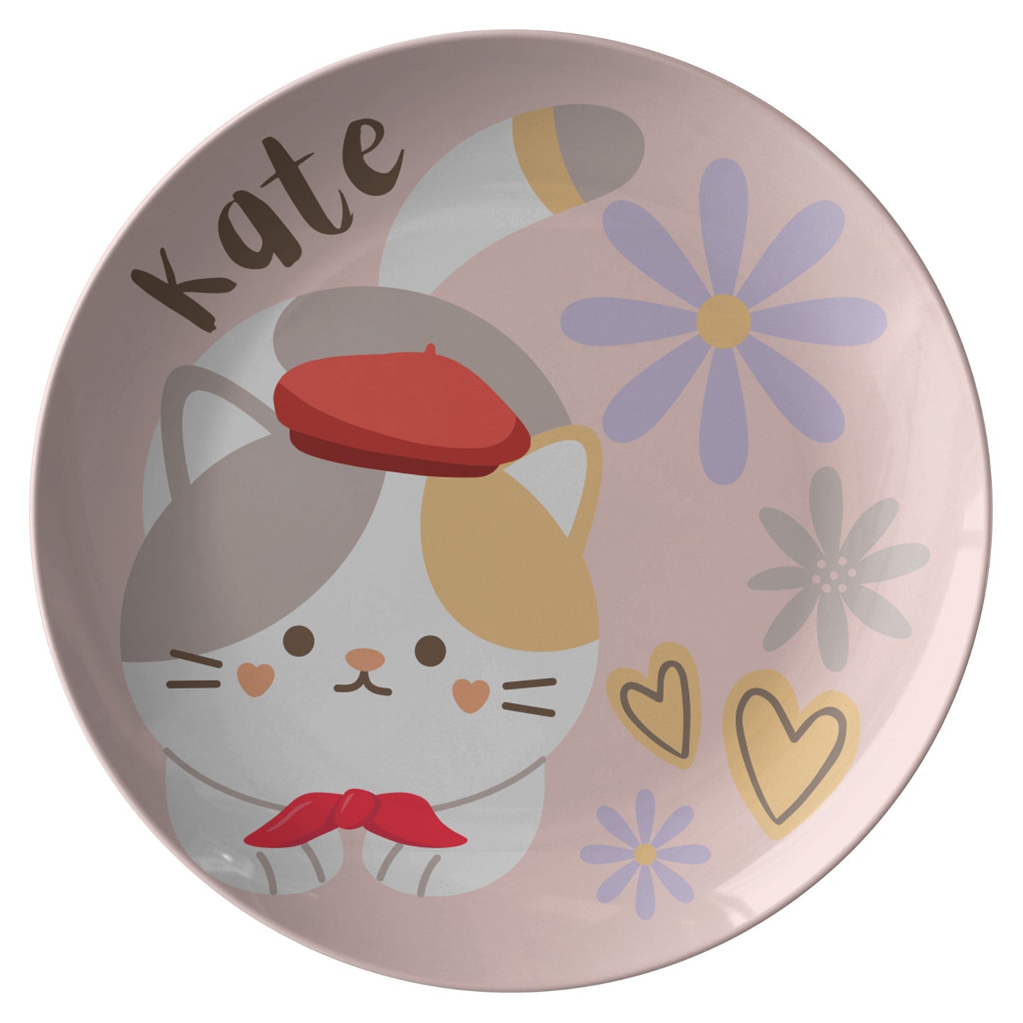 Personalized Kitty Plate for kids