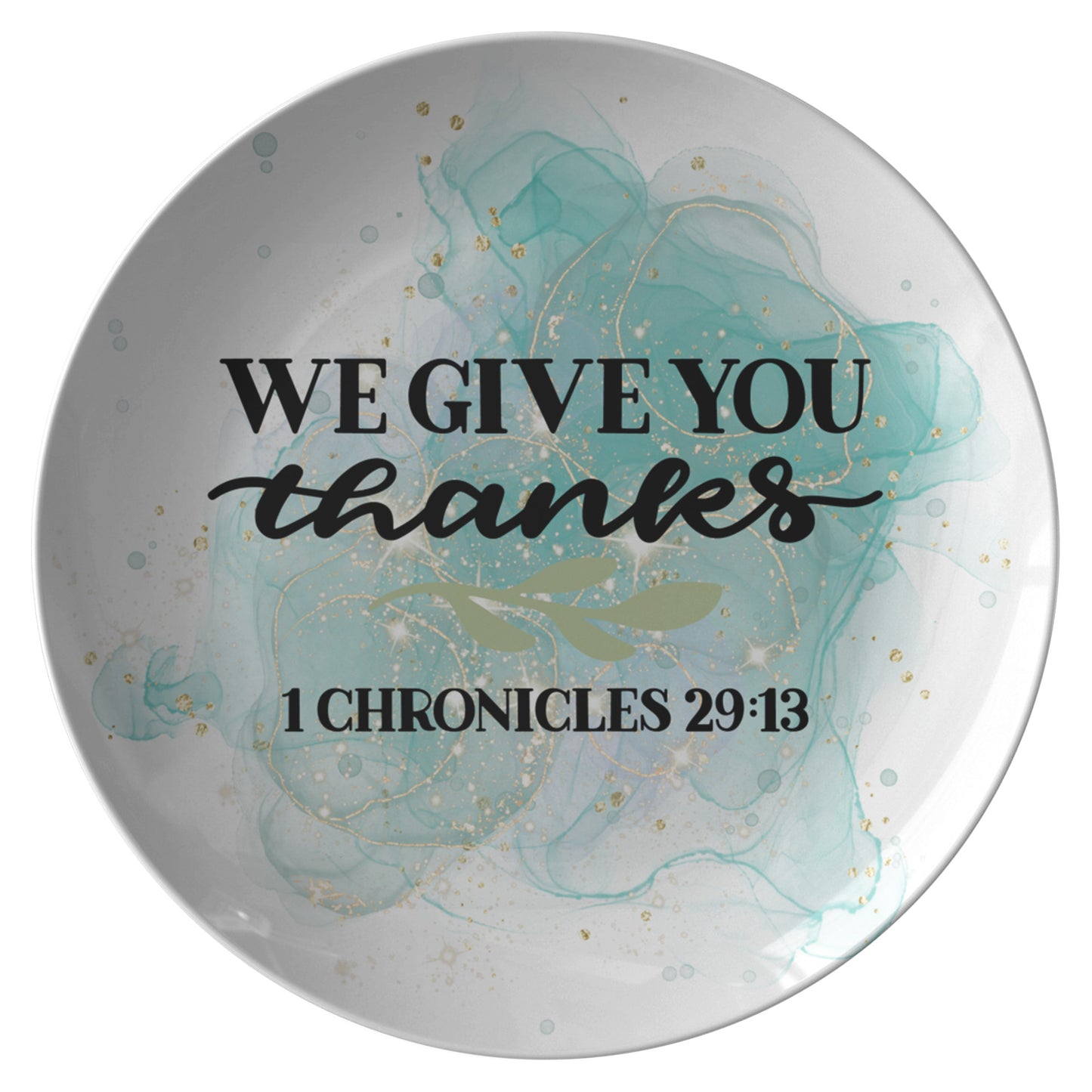 We Give You Thanks Personalized Plate