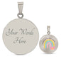 Somewhere over the Rainbow-angels Fly - Gift Necklace For Mom, Wife, daughter, Girlfriend, Grandma