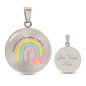 Somewhere over the Rainbow-angels Fly - Gift Necklace For Mom, Wife, daughter, Girlfriend, Grandma