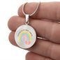 Somewhere over the Rainbow-angels Fly - Gift Necklace For Mom, Wife, daughter, Girlfriend, Grandma