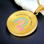 Somewhere over the Rainbow-angels Fly - Gift Necklace For Mom, Wife, daughter, Girlfriend, Grandma