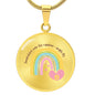 Somewhere over the Rainbow-angels Fly - Gift Necklace For Mom, Wife, daughter, Girlfriend, Grandma