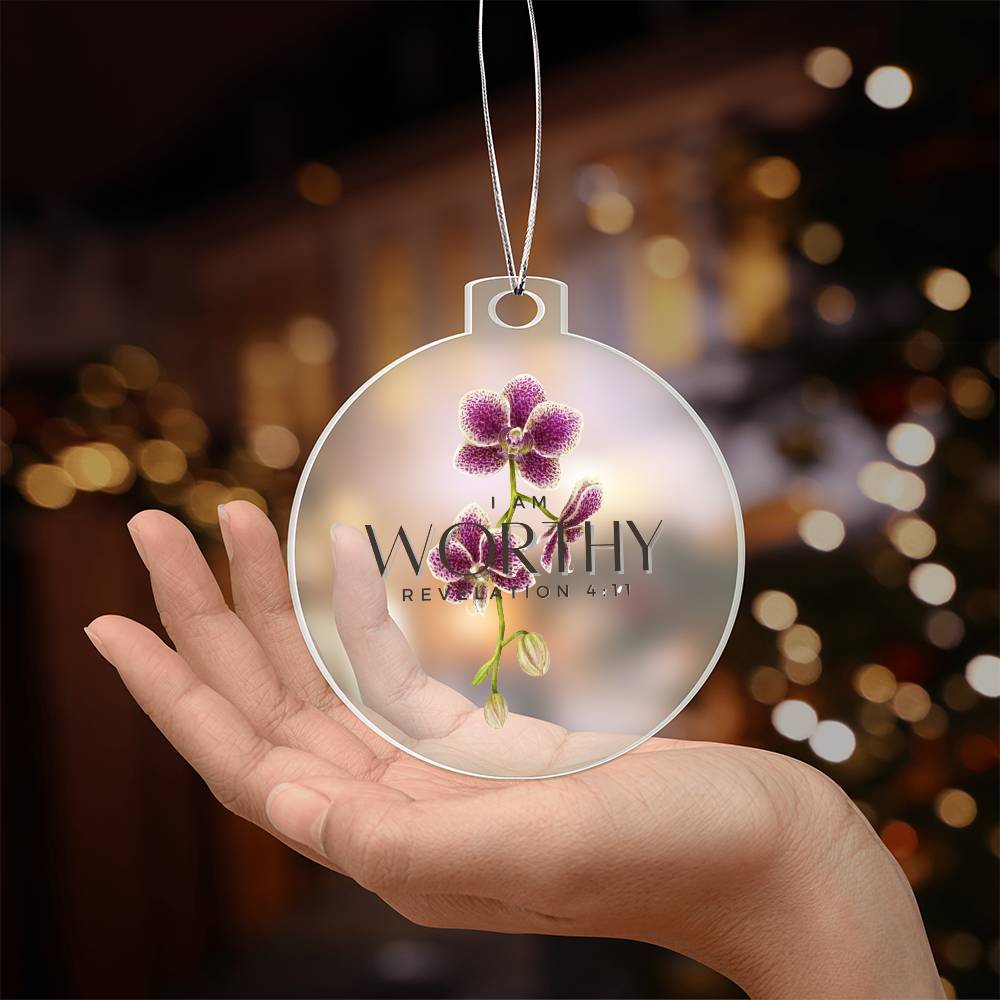 I am Worthy Christmas Ornament