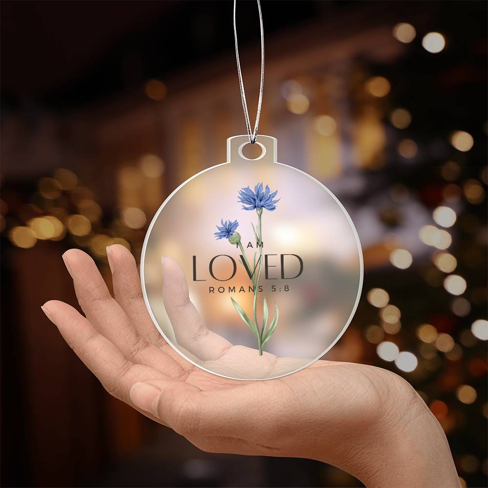 I am Loved Christian Christmas Ornament