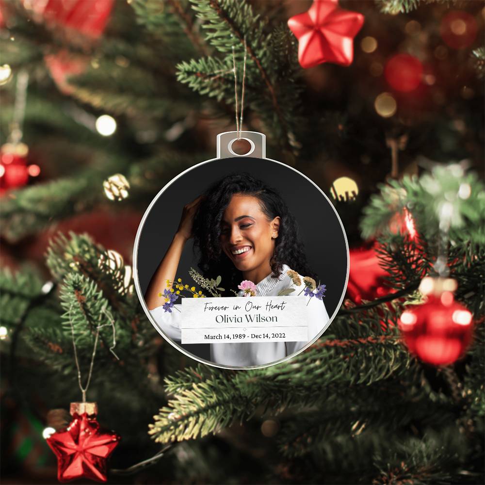 Forever in our Heart.. Christmas or Car Ornament