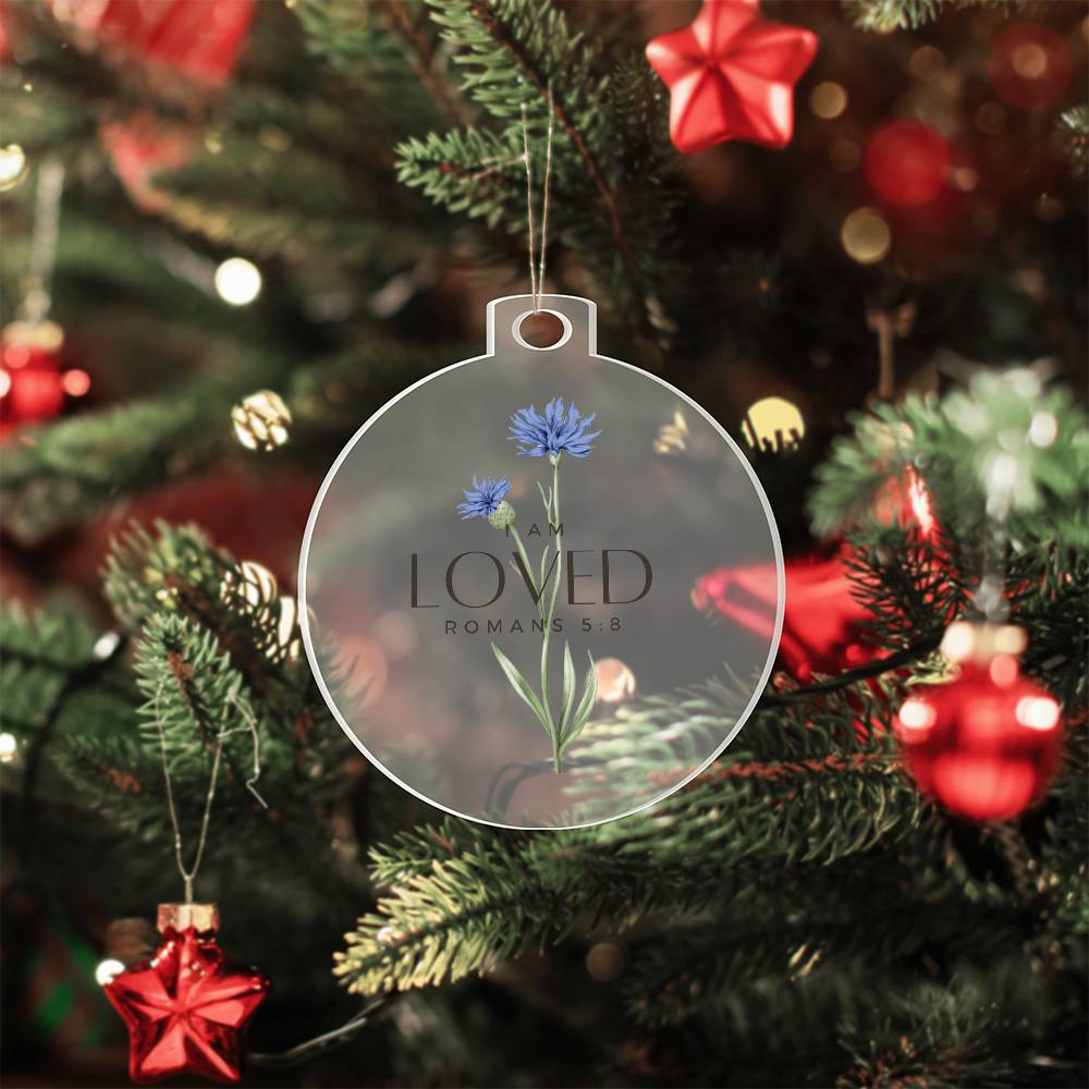 I am Loved Christian Christmas Ornament