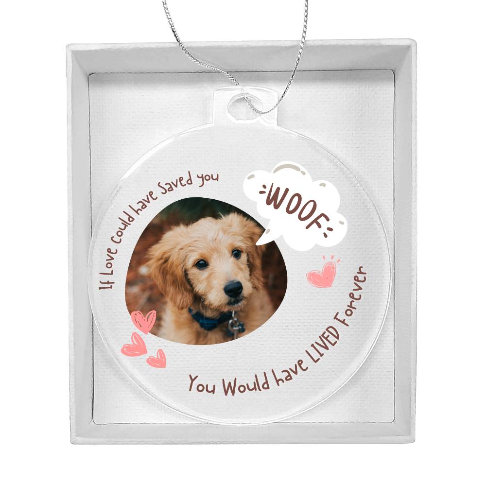 If love could have saved you, Pet Ornament