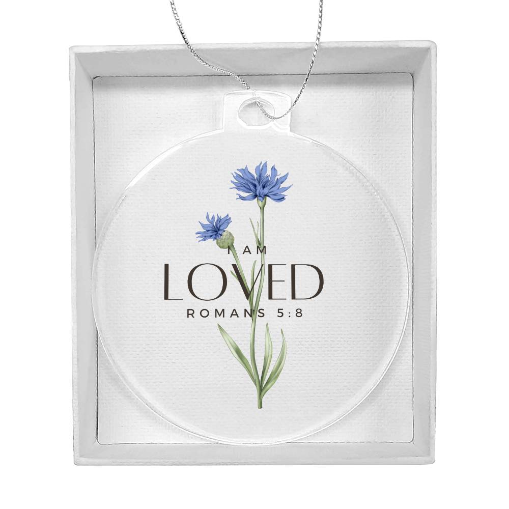 I am Loved Christian Christmas Ornament
