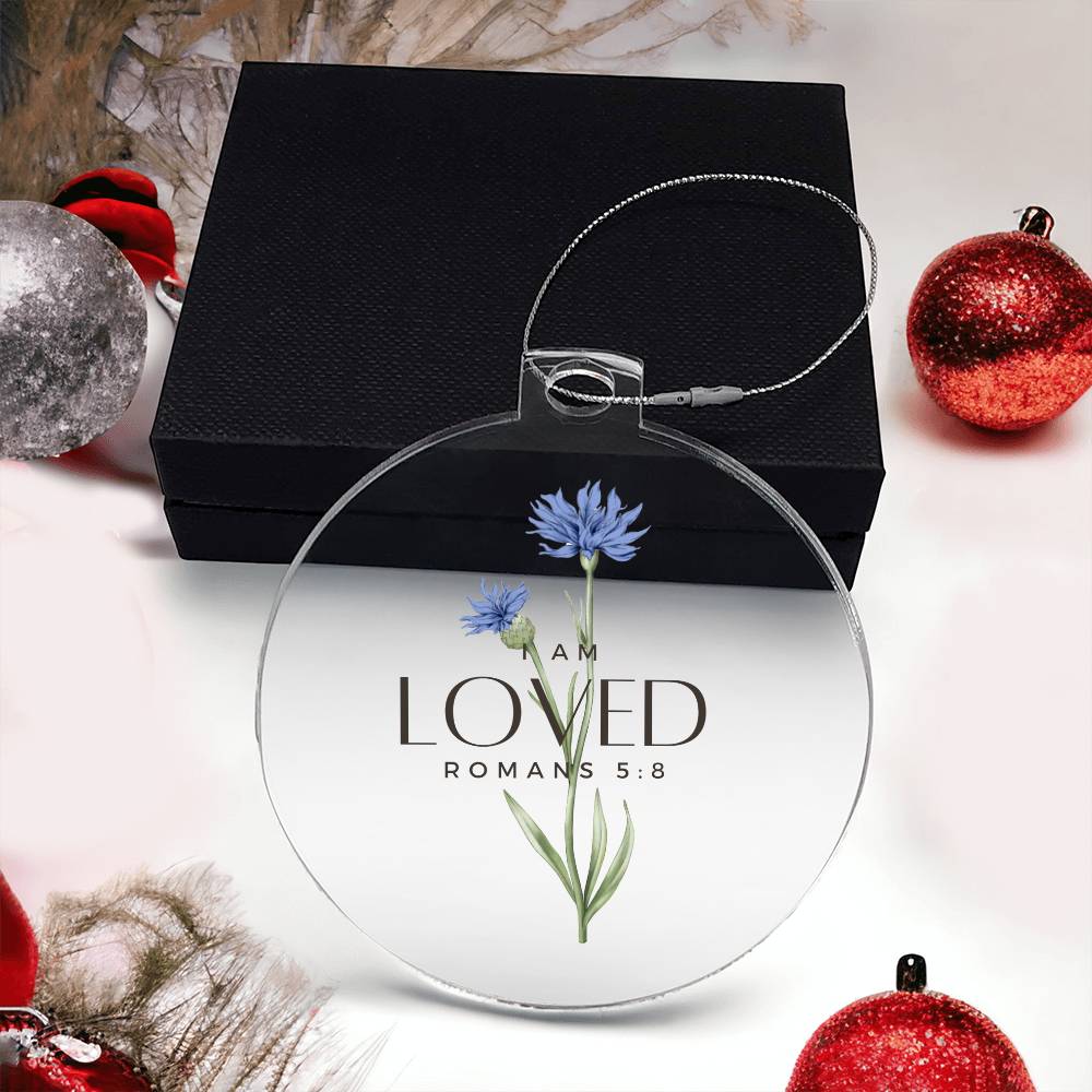 I am Loved Christian Christmas Ornament