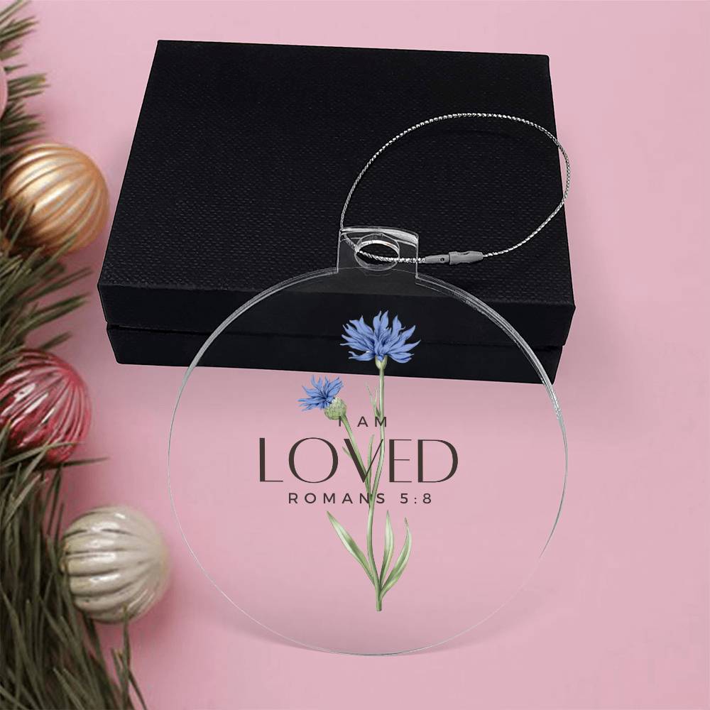I am Loved Christian Christmas Ornament