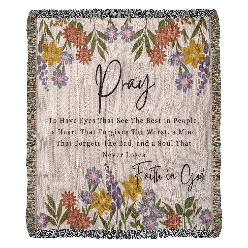 Pray woven Blanket
