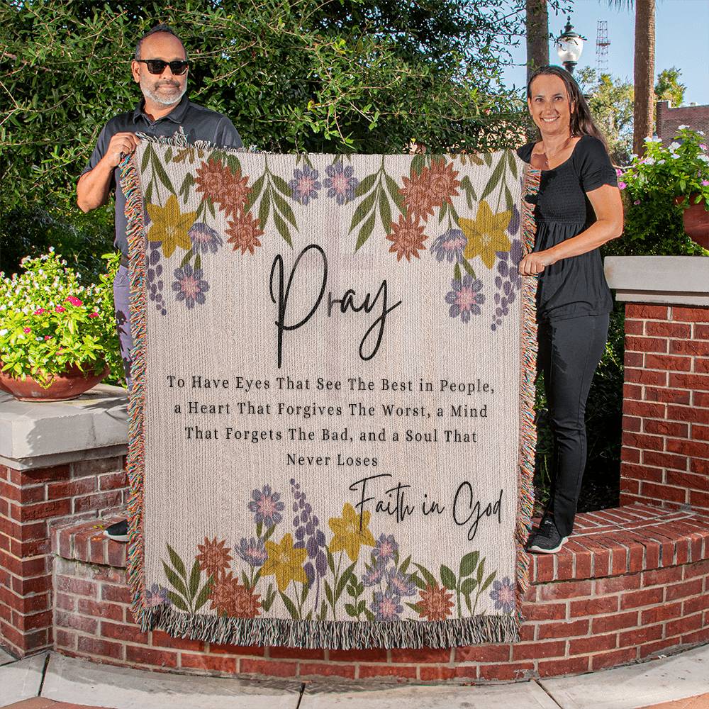 Pray woven Blanket