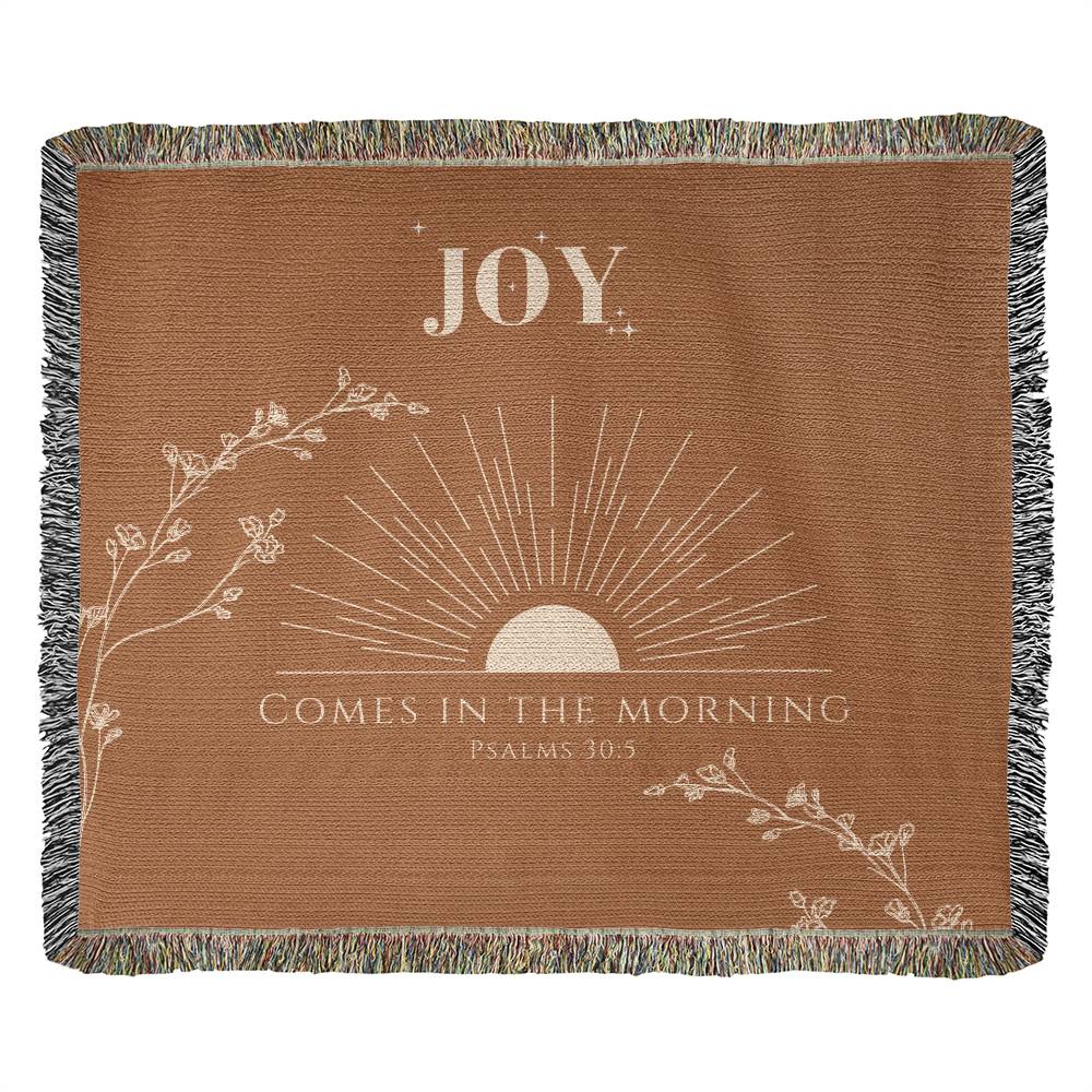 Joy Come in the Morning Woven Blanket