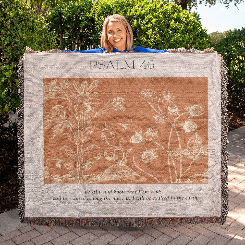 Be Still (PSALM 46) Woden Blanket