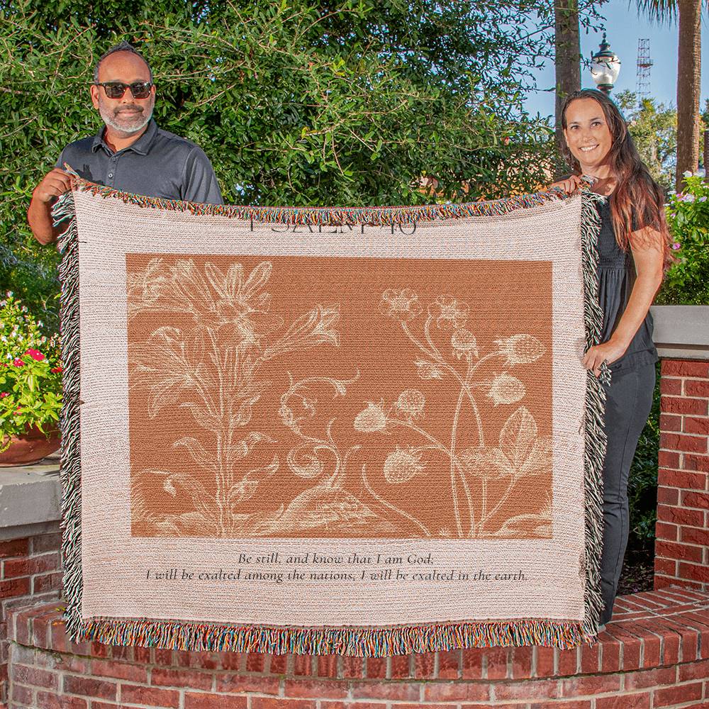 Be Still (PSALM 46) Woden Blanket