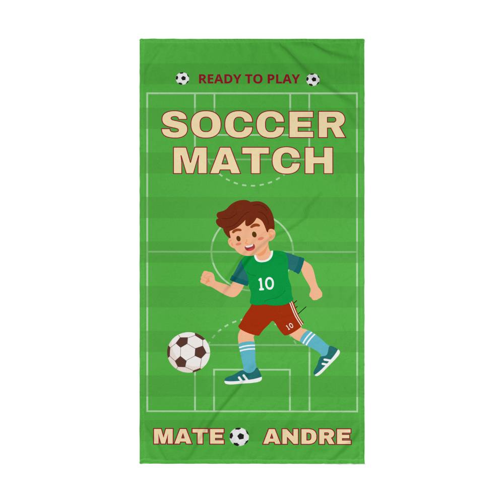 Personalized Soccer Beach towel