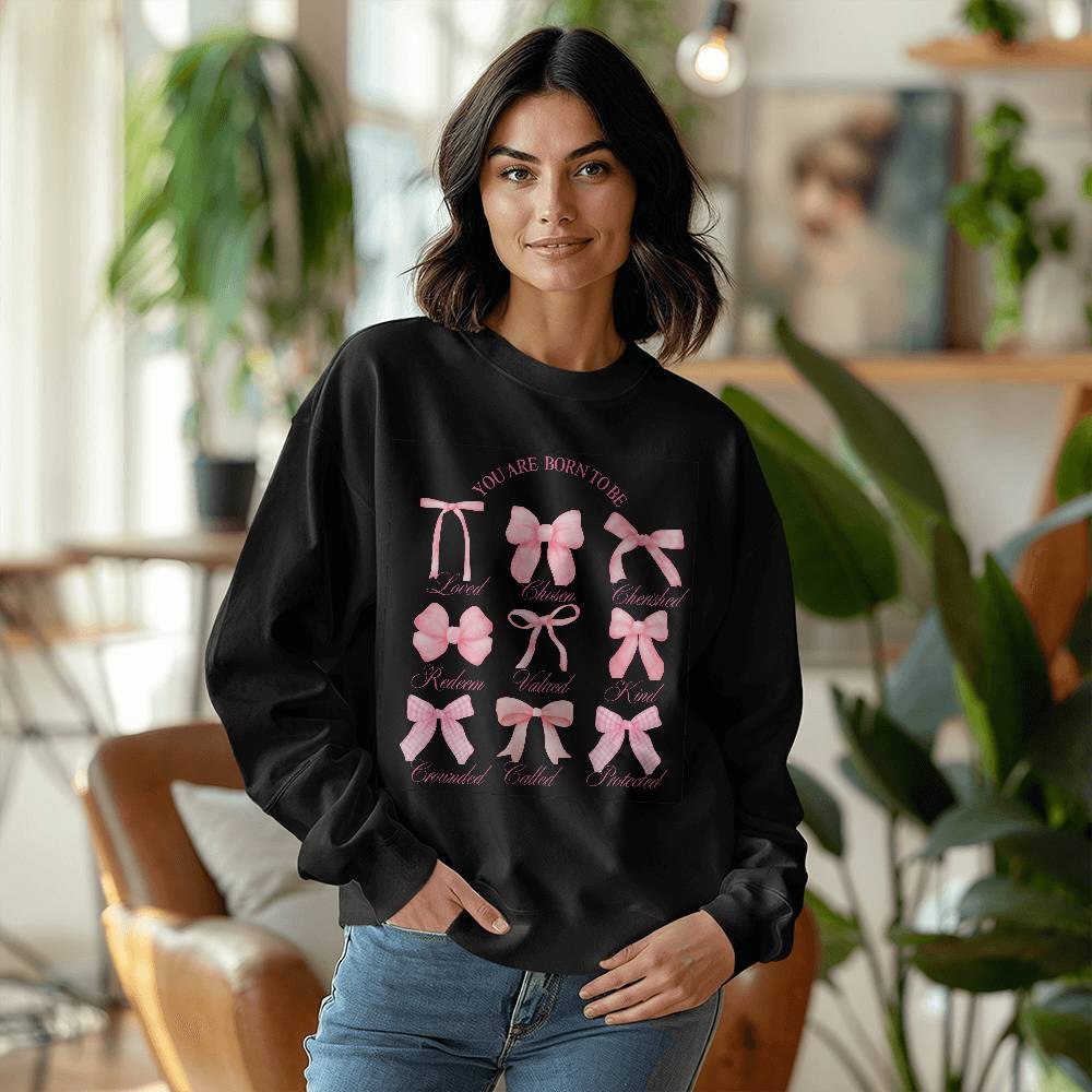 You are Born to BE, Christian Affirmation Crewneck Sweatshirt