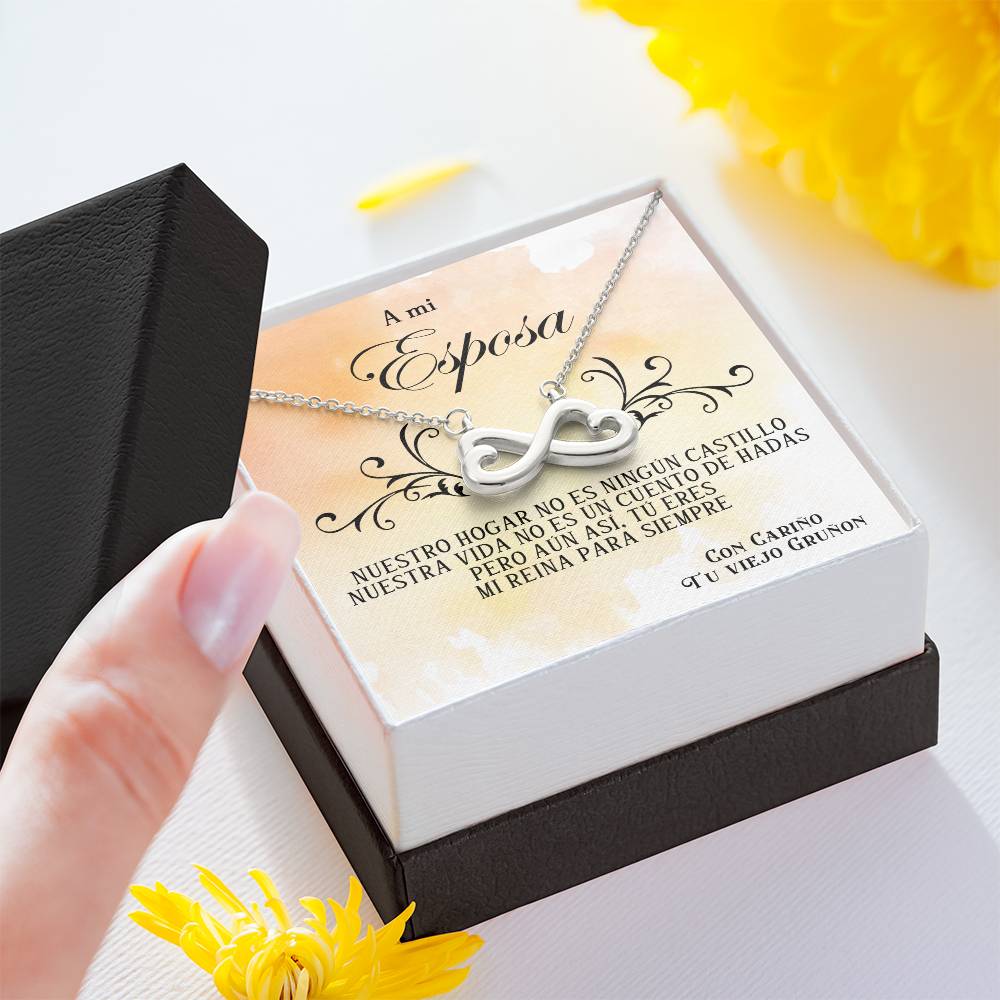 Collar para esposa | Amor infinito | Regalo de aniversario