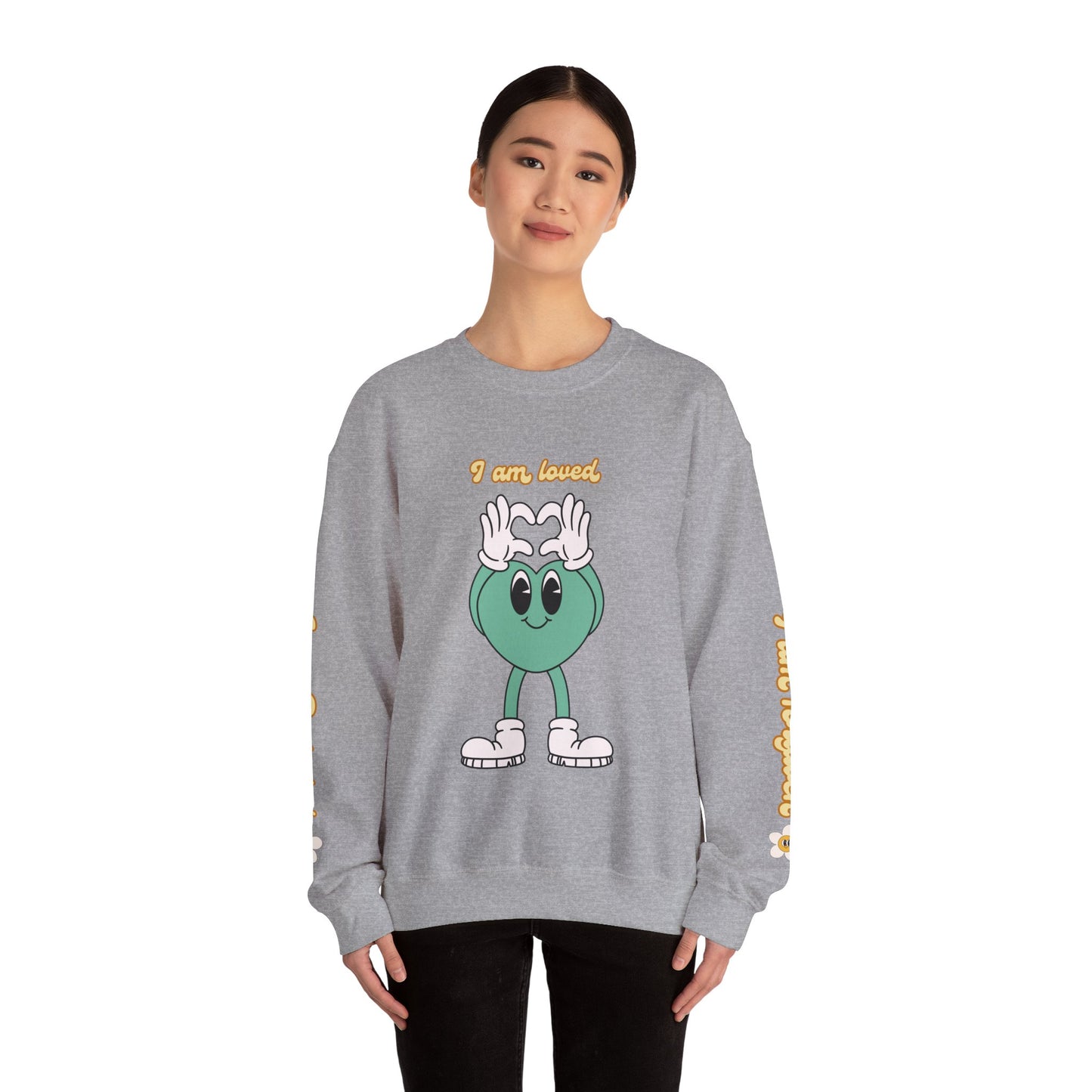 I am Loved, Unisex Heavy Blend™ Crewneck Sweatshirt