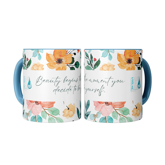 Beauty Begins The Moment you Decide to Be Yourself (Personalized Mug)