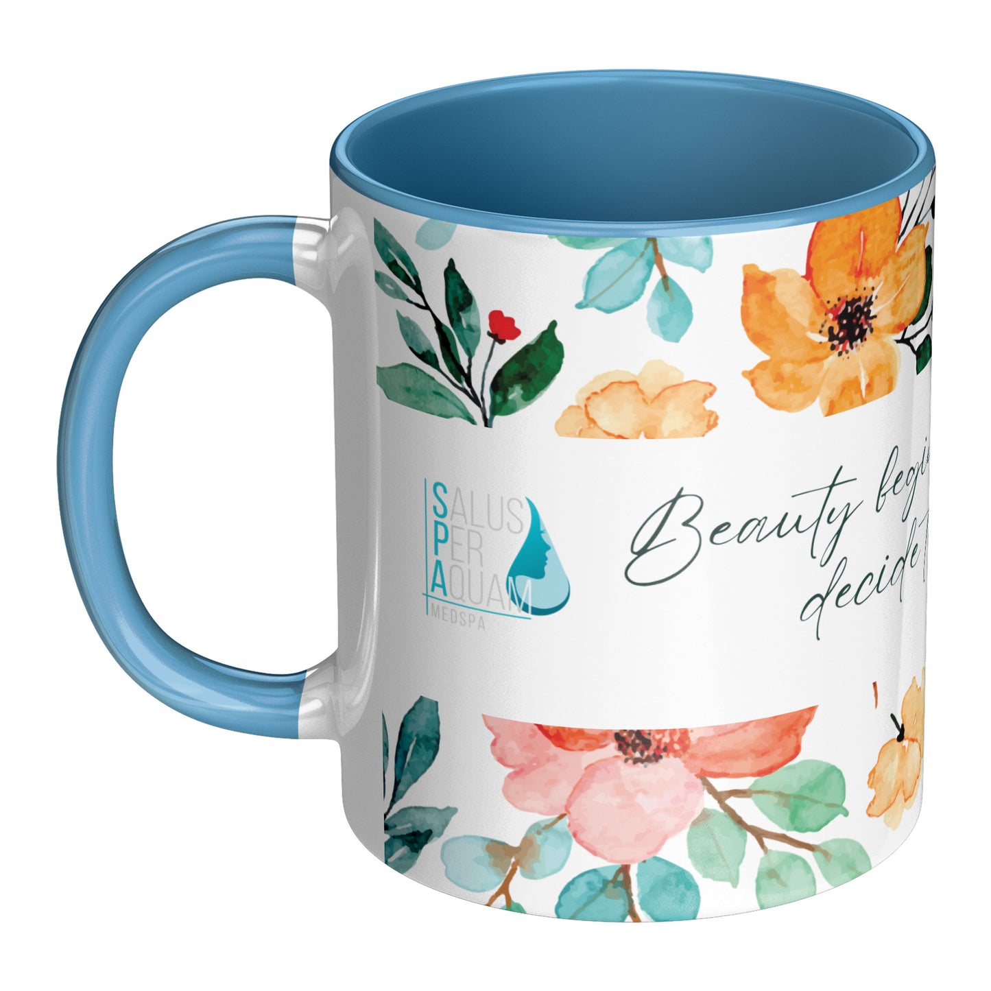 Beauty Begins The Moment you Decide to Be Yourself (Personalized Mug)
