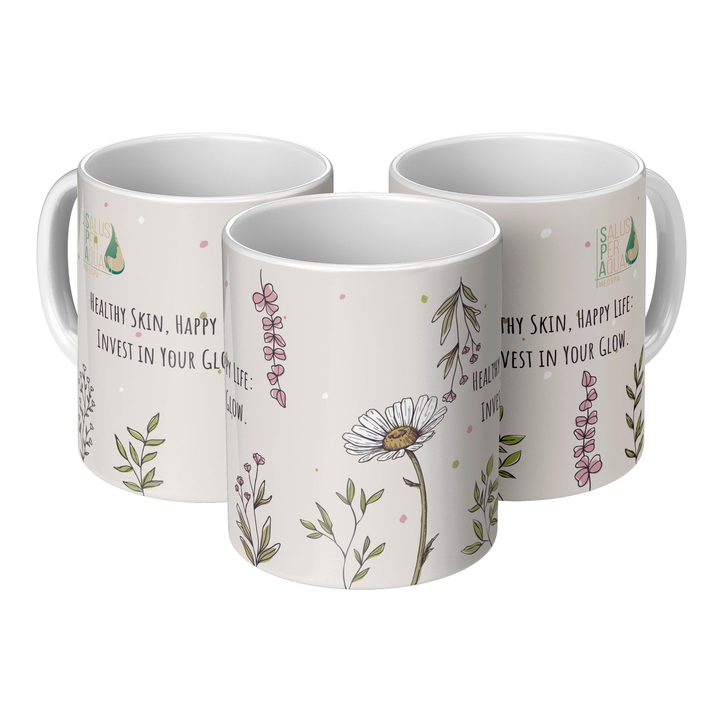 Healthy Skin Happy life (Personalized Mug)