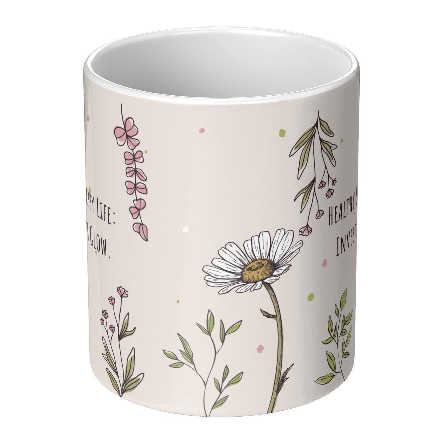 Healthy Skin Happy life (Personalized Mug)
