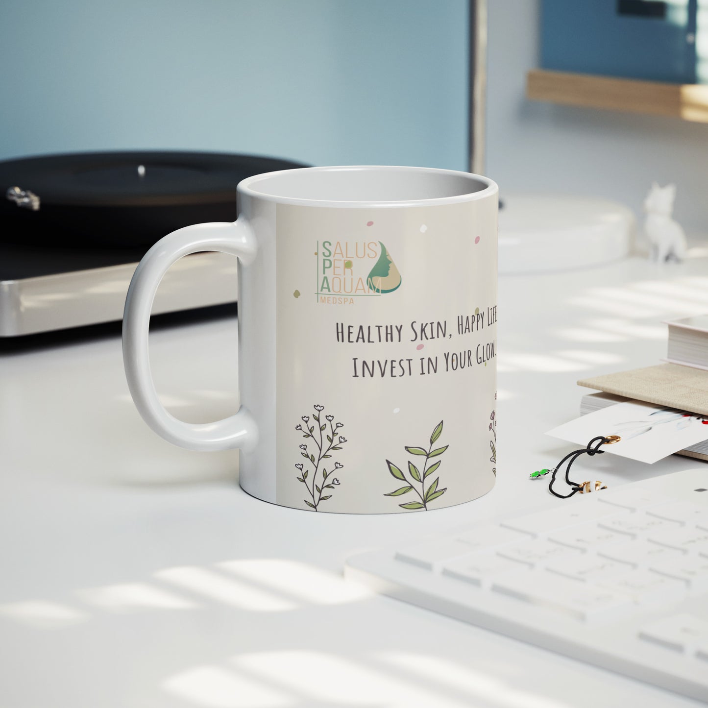 Healthy Skin Happy life (Personalized Mug)