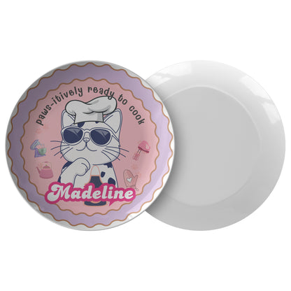 Madeleine Kitty's personalized plate for kids