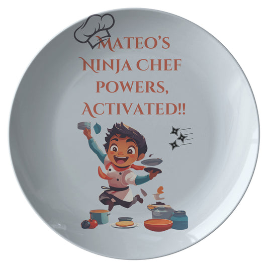 Personalizade Ninja plate for kids