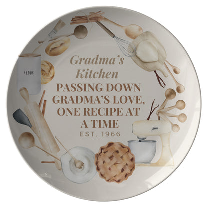 Personalize Gradma's Kitchen Plate