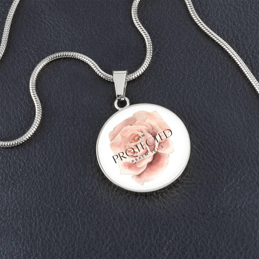 I Am Protected! Christian Necklace - Gift for Mom, daughter girlfriend