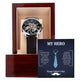 Dad, My hero Men's Openwork Watch