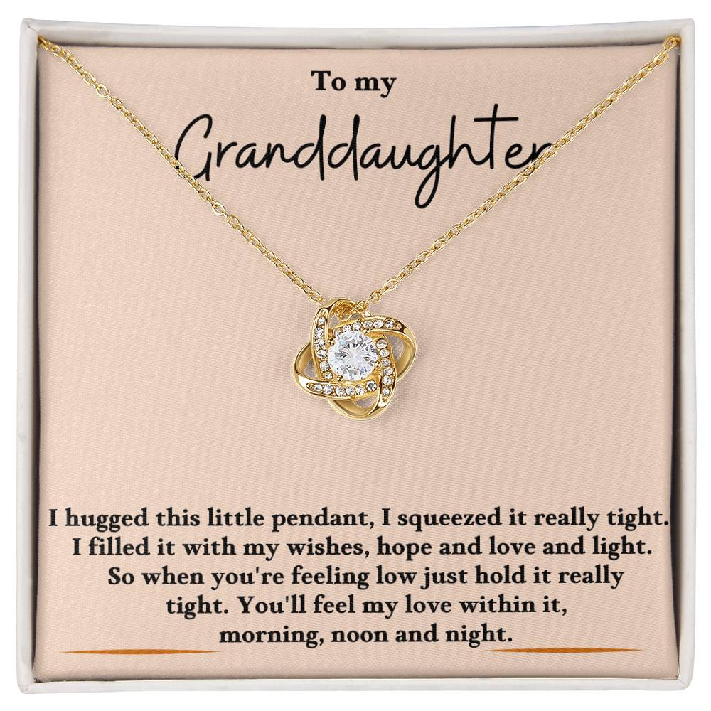 Granddaughter necklace | Love Knot | Gift | Graduation