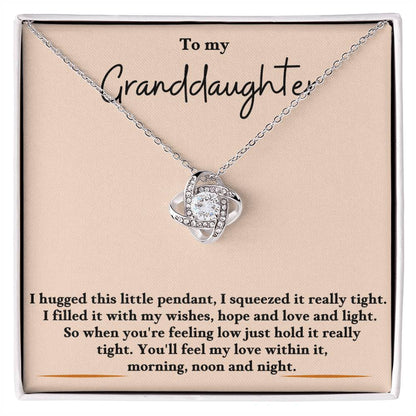 Granddaughter necklace | Love Knot | Gift | Graduation