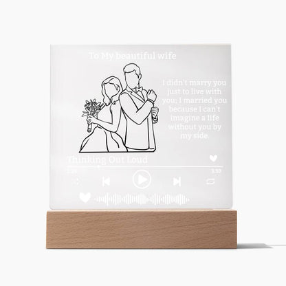 To My Beautiful wife Acrylic Plaque